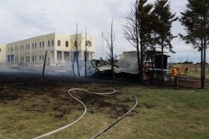 Fire devastation averted