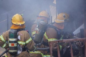 Blaze hits homes