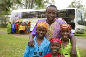 Chance meeting of sponsor child