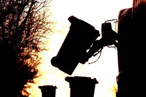 Wheelie bins set alight