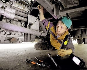 In the engine room