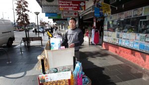 Footpath displays given boot in Dandenong