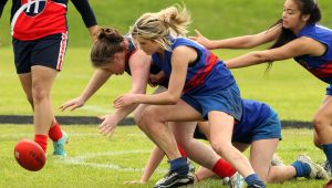 Gallery: Girls football-Hallam Senior College v Sale College