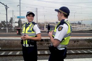 PSOs at Dandenong station tonight