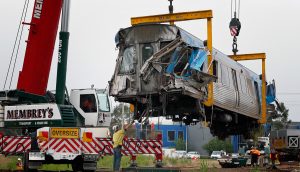 Gallery: Dandenong South train tragedy-cranes move in
