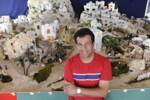 Nativity scene set for season