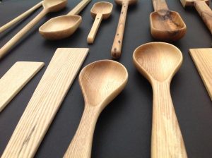 Wood waste nailed down