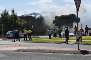 Home fire accident