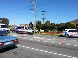 Car crashes into front yard