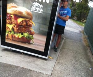 Bus stop pervert strikes twice