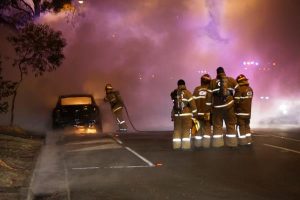 Car blaze deemed suspicious