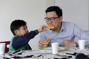 Kids put their dads on the menu