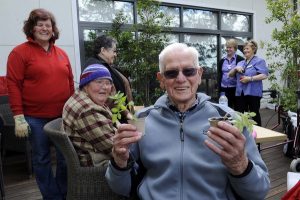 Seniors try hand at pots and plants