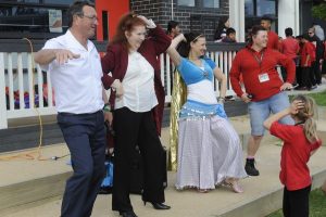 Students in step with marathon effort