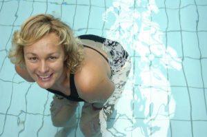 Marathon swimmer is awards last guest