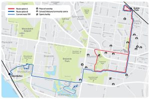 New bus routes in a jam