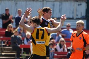 Back man Collins leads from the front