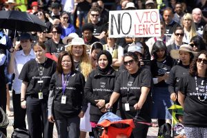 End family violence plea walk