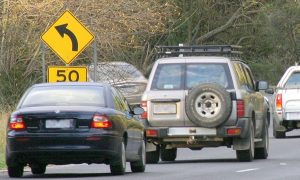 Caravan lane closure