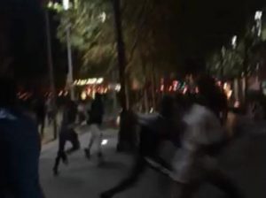 Street at the apex of aggression