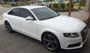 Car stolen in aggravated burglary