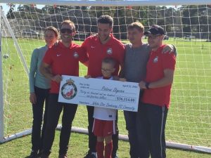 Club’s big gift for little battler
