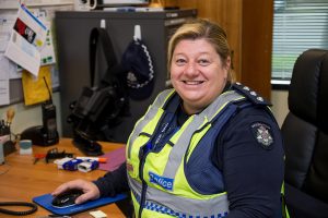 Top cop in the saddle