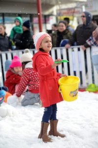Kids revel in the snow