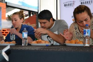 It’s down the hatch for Dandy’s donut king