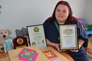 Queen’s award for scouting Kalesha
