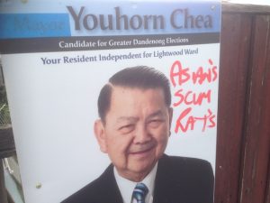 Chea unfazed by racist slurs