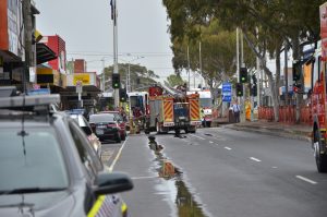 Customers and staff burned in bank attack