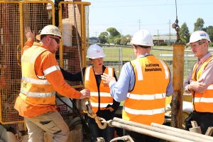 Workers dig in for level crossing removal