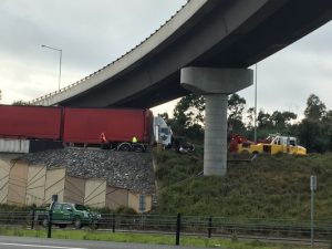 Truck ambulance chaos
