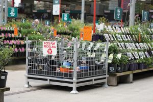 Plastic pots for recycling