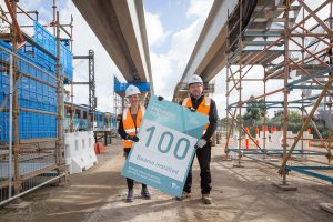 Sky rail beams raise a smile