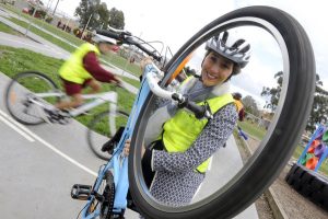 Bicycle roads to teach traffic safety