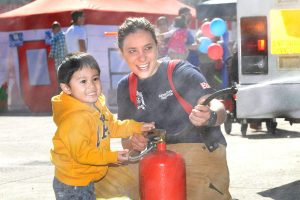 Firefighters on their toes… on open day