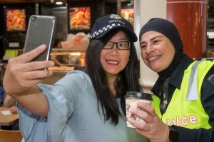 Coppers meet shoppers