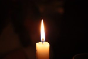 Man suffers burns in candle fire