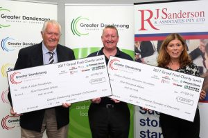 Footy lunch breaks fund-raising record