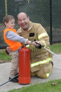 Fire lessons for kinder kids