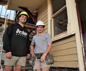 Young workers renew old station