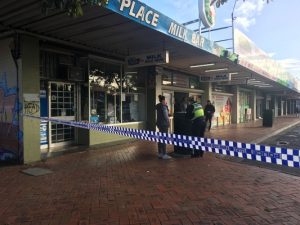 Stabbed in street