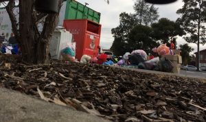 Charity bins dumped
