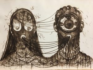 Refugee artist finds his connection