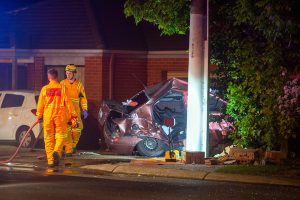 Female flees Stud Road crash