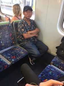 Man wanted for lewd act on train