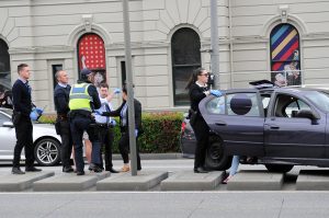 Arrest drama on main street