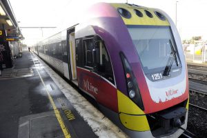 VLocity trains on track